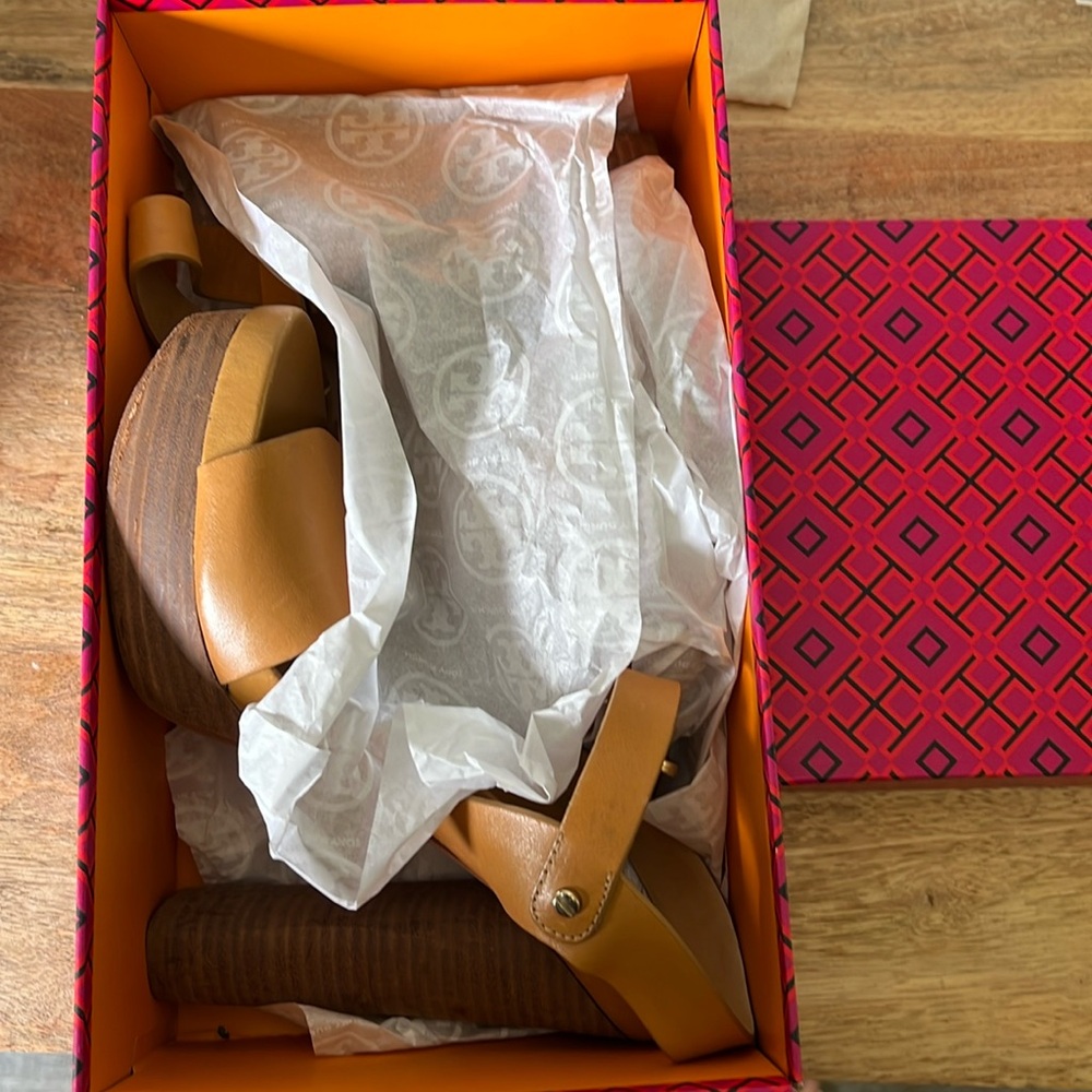 Tory Burch wood heels